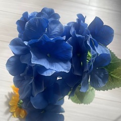 造花　紫陽花　ひまわりの画像