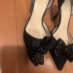 kate spade ヒール　黒　の画像