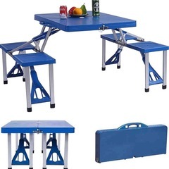 【近々処分予定】キャンプテーブルセットの画像