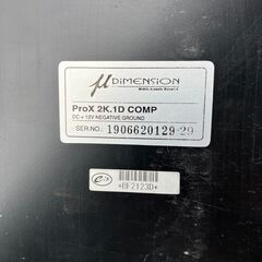 ミューディメンション パワーアンプ ProX 2K.1D COMP μ-Dimension J005の画像