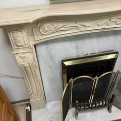 中古品　オブジェ　大理石　暖炉型ヒーター　200V電源　用工事　公田店の画像