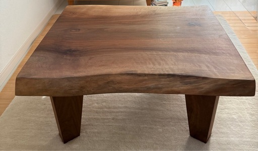 一枚板　ウォールナット　ローテーブル