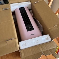 【最終価格！良品】SHARP プラズマクラスター＋空気浄化機能搭載　セラミックファンヒーター　HX-DS1-Pの画像