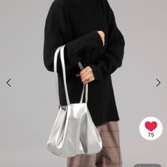 美品　studio CLIP　ギャザーロングハンドトートバッグの画像