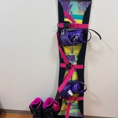 BURTON SOCIALiTe 142 スノーボード3点セットカバー、コード付の画像