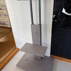 32~77インチ対応 テレビスタンド 隠しキャスター 無段階高さ調節 上下左右首振りの画像