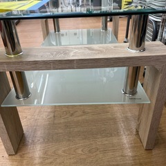 ☆ドリーム荒牧店☆ジモティー割引有☆【クリーニング済み】ガラステーブル　現状販売の画像