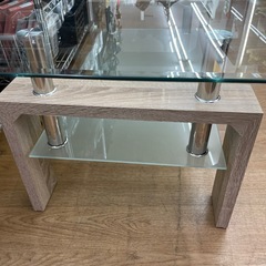 ☆ドリーム荒牧店☆ジモティー割引有☆【クリーニング済み】ガラステーブル　現状販売の画像