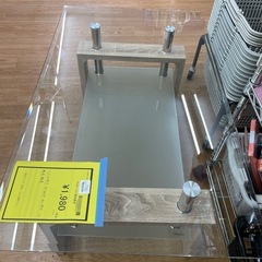 ☆ドリーム荒牧店☆ジモティー割引有☆【クリーニング済み】ガラステーブル　現状販売の画像