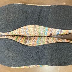 155：カラフル「moda sara」のフラットシューズ23.5㎝の画像