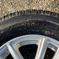 バリ山　TOYO ガリットG5　145/80R13　アルミ+スタッドレスタイヤ　4本セットの画像