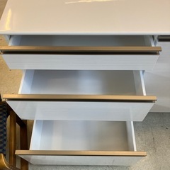 A2511-047 古賀家具 扉カウンター コト キッチンカウンター ホワイト キズ汚れ有りの画像