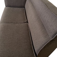 急募★3人がけ コーナーソファ ブラウン リビングダイニングソファ L字ソファ　ニトリの画像