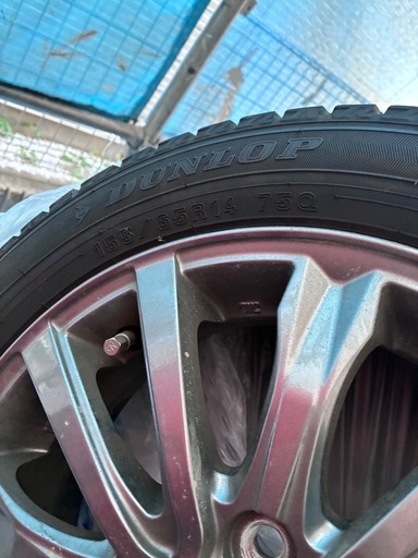 DUNLOPスタッドレスタイヤ155/65R14 75Q
