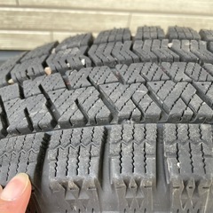 ダイハツ純正アルミ付き ブリヂストン VRX2 155/65R14 スタッドレス 2022年製 ムーヴ・タント等にの画像