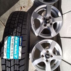 スタッドレスタイヤ新品！グッドイヤーアイスナビ7 と145/80r18に中古ホイールセットの画像