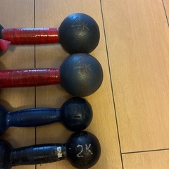 鉄アレイ2kg・4kgの画像