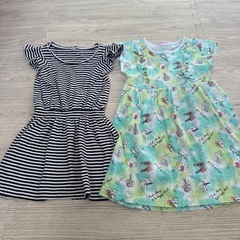 11月5日まで④バラ売り可能 110   ワンピース　半袖など6枚➕1枚追加 の画像