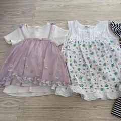 11月5日まで④バラ売り可能 110   ワンピース　半袖など6枚➕1枚追加 の画像