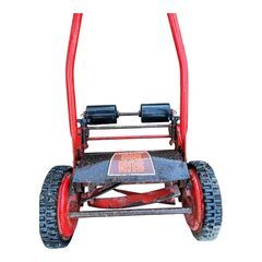 SUN JOE 手動芝刈り機 手押し式リールモア 刈幅 約40cm 静音設計 レトロデザイン レッド　熊手の画像