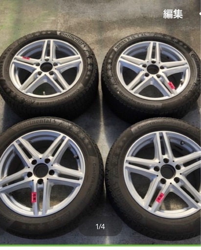 メルセデスベンツ Aクラス スタッドレスタイヤセット ユーロフォルシュ　205/55/R16インチ6.5J Aクラス　176