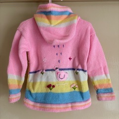 ニット　ジップアップパーカー　キッズの画像