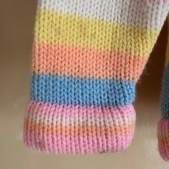 ニット　ジップアップパーカー　キッズの画像