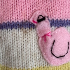 ニット　ジップアップパーカー　キッズの画像