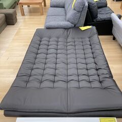 A-459【リユースのサカイ野々市店】ジモティ来店特価‼ ソファーベッド ブラック/レザー クリーニング済みの画像