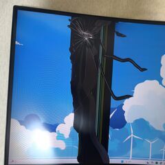 Xiaomi 曲面ウルトラワイドモニター　液晶割れの画像