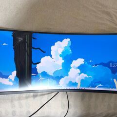 Xiaomi 曲面ウルトラワイドモニター　液晶割れの画像