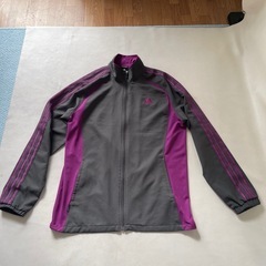 adidas CLIMA 365 アディダス クライマ365 ジャージ上下セット Oサイズ XLサイズ相当 パープル 中古品  の画像