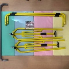 鉄棒 子供用 キッズ用 室内 折り畳み　&　安全マットの画像
