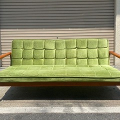 A620♠️カリモク Kチェア風ソファ リビングソファー 3Pソファ の画像