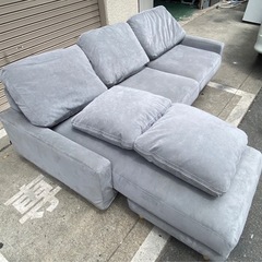 A573♠️blocco LEON 3人掛けカウチソファ ARTIFICIAL SUEDE の画像