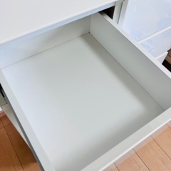 【ローチェスト】ホワイト　収納家具　衣類収納の画像