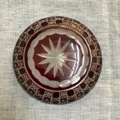 「江戸切子」の小皿の画像