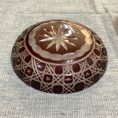 「江戸切子」の小皿の画像