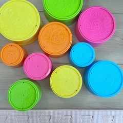  天才脳つみかさねカップ 1~3歳 カップタワーの画像