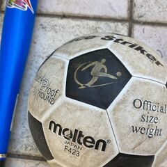サッカーボール バット 魚とり網の画像