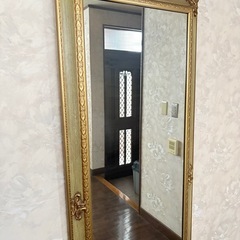 コシイシ家具購入 アンティーク調鏡 ミラーの画像