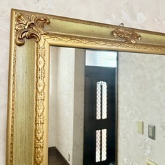 コシイシ家具購入 アンティーク調鏡 ミラーの画像