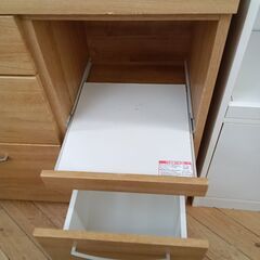 ★リユースのサカイつくば店★TK7133 ニトリ 食器棚 ナチュラル H180×D41×W100 クリーニング済みの画像
