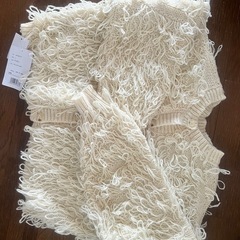 classicalelf 大人の主役級ニット。ループ編み2 WAYフリンジニットカーディガンの画像