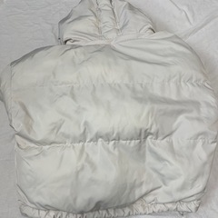 レディース　ダウン　アウター　アイボリー　LLの画像