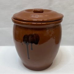 未使用 久松 石見焼 漬物容器 丸壺 2点セット かめ 梅干し 漬物 味噌作り 陶器製 
Eの画像