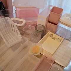 キッチン・デスク収納ボックスまとめ売りの画像