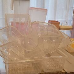 キッチン・デスク収納ボックスまとめ売りの画像