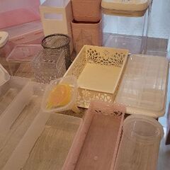 キッチン・デスク収納ボックスまとめ売りの画像