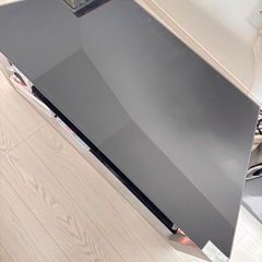 ガラス　コーナーテレビ台の画像